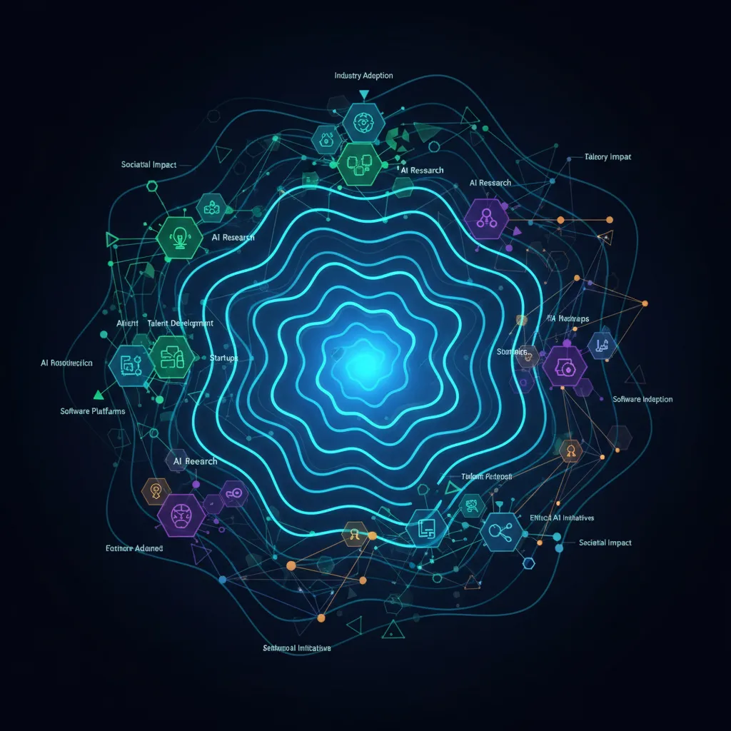AI industry impact visualization